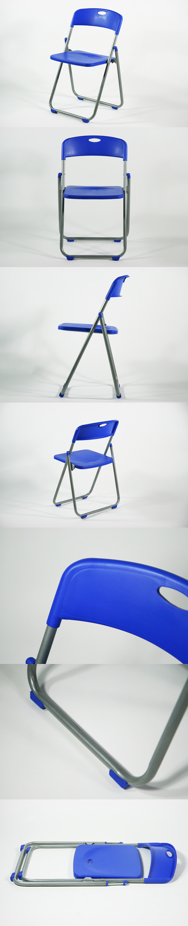 【在庫最新品】指つめ防止装置 折畳み パイプ椅子 折りたたみパイプ 6脚セット シリンダー パイプイス
